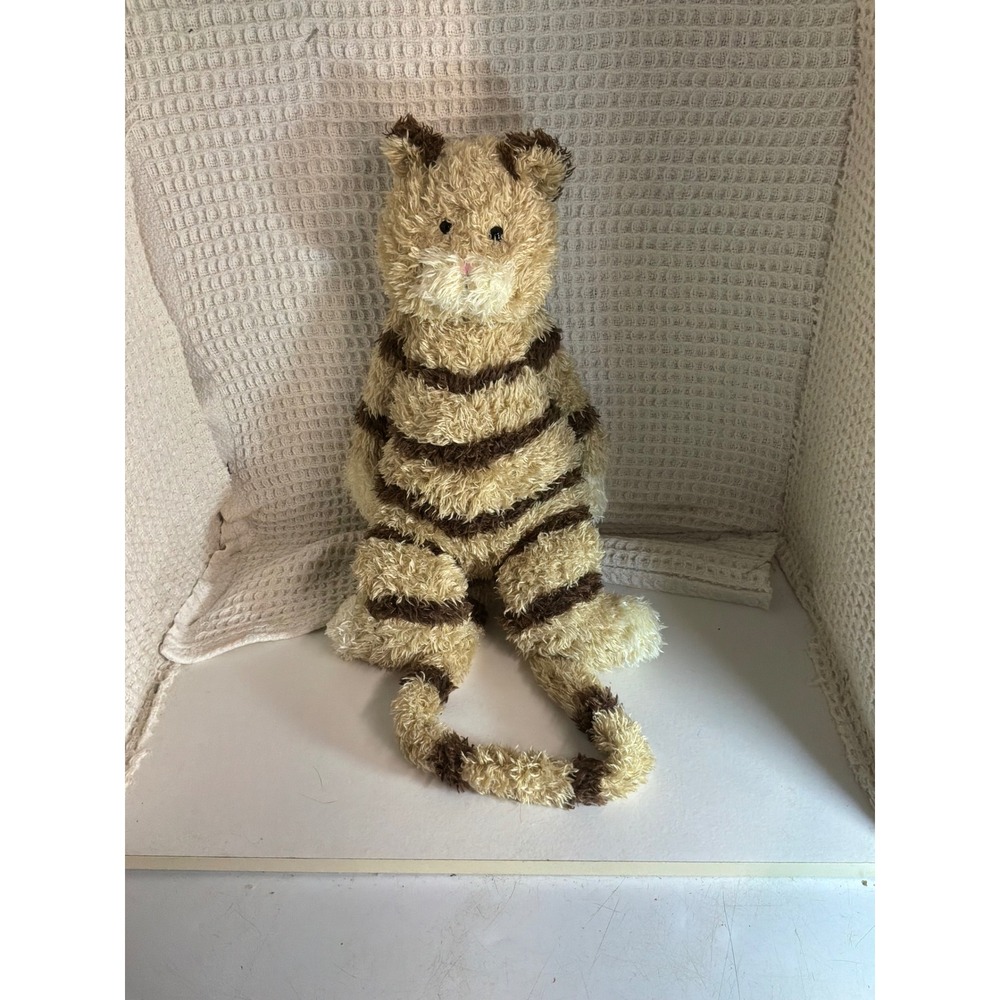 Kidcore Retired Bunglie Jellycat Scruffy Cat Plush Small Tan Brown